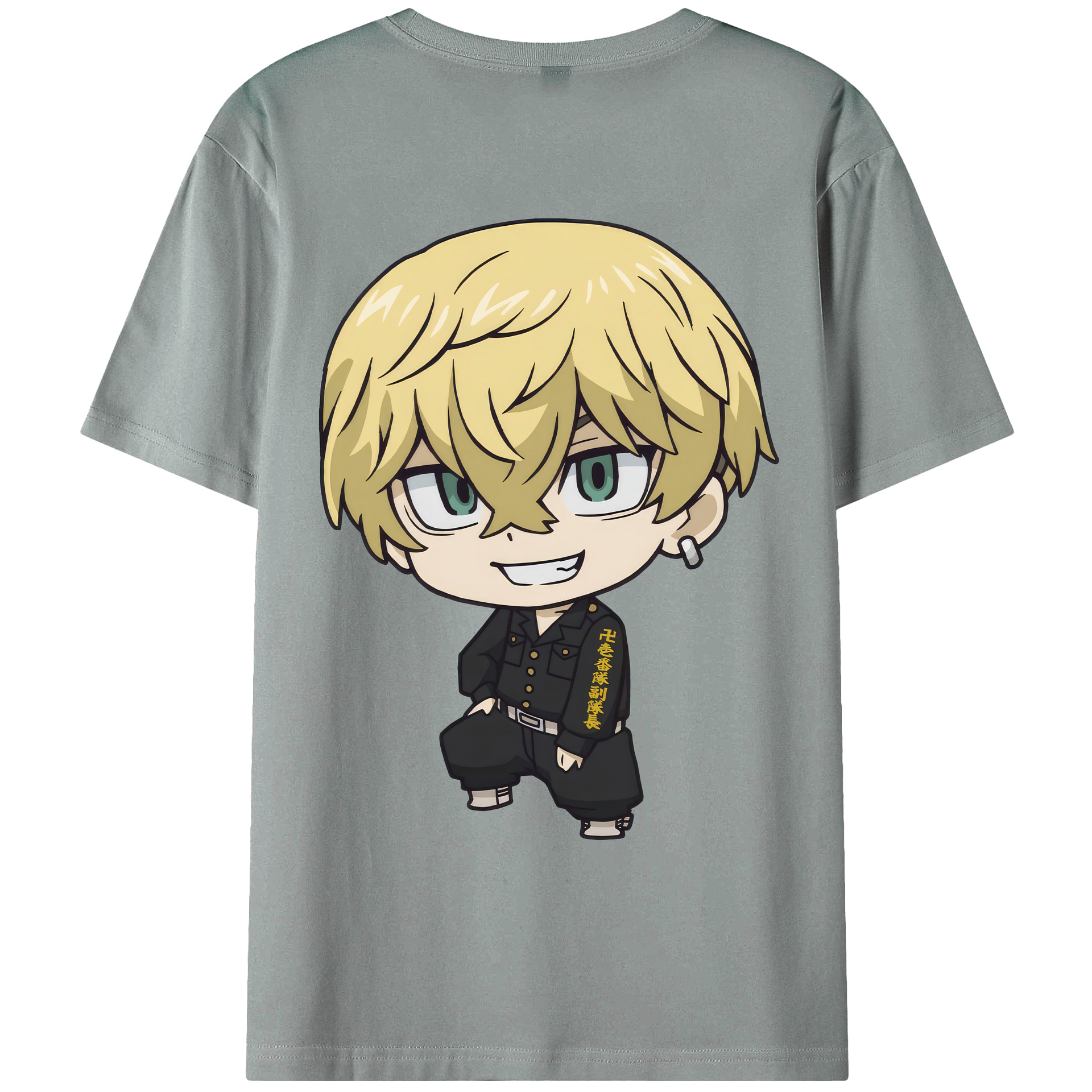 （画像用） 東京リベンジャーズ Tokyo Revengers 綿100％ メンズ半袖Tシャツ（バックプリント） 通気性
